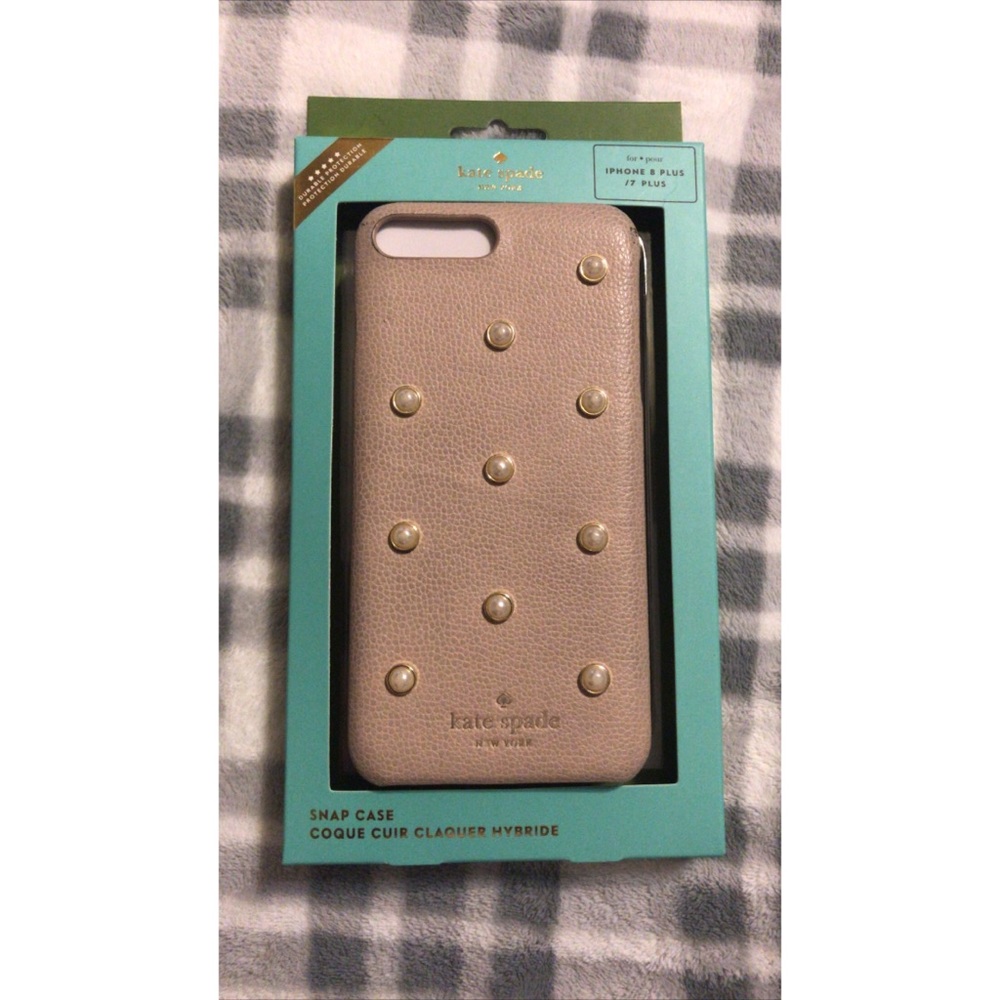KATE SPADE GOLD PEARL SNAP CASE